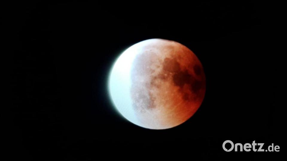 Mondfinsternis über Waldershof/Helmbrechts Bild: Dieter Müller