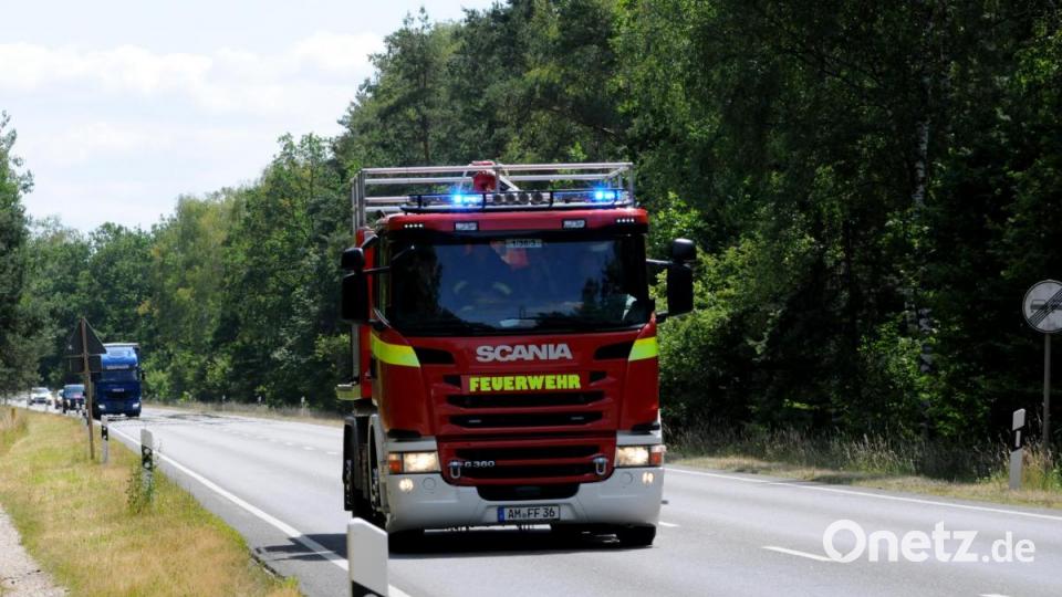 Böschungsbrände entlang der Bahnlinie Amberg-Schwandorf. Bild: Stephan Huber
