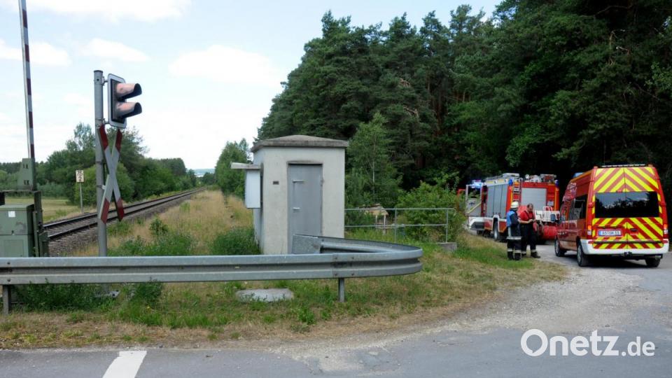 Böschungsbrände entlang der Bahnlinie Amberg-Schwandorf. Bild: Stephan Huber
