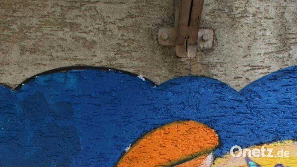 Das &quot;A&quot; soll an mit seinen Farbverläufen an das Lamberts-Glas erinnern. Bild: Susanne Forster