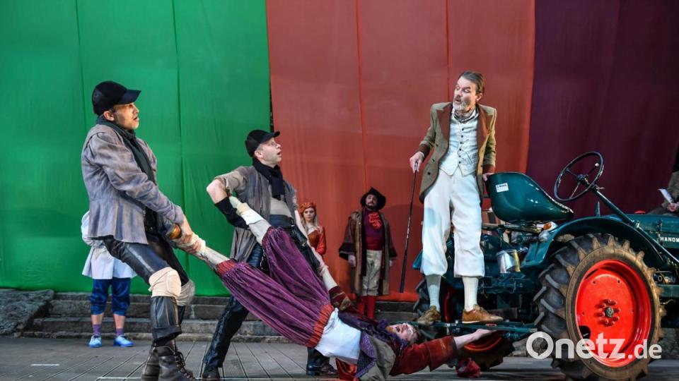 Spielszene aus Shakespeare in Love Bild: Luisenburg-Festspiele/ Florian Miedl