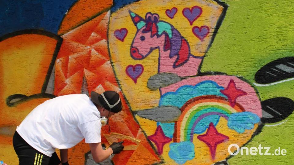 Die letzten Feinschliffe, dann ist as &quot;A&quot; fertig. Bild: Susanne Forster