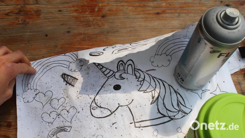 Die Einhorn-Skizze von Teilnehmerin Paula. Bild: Susanne Forster