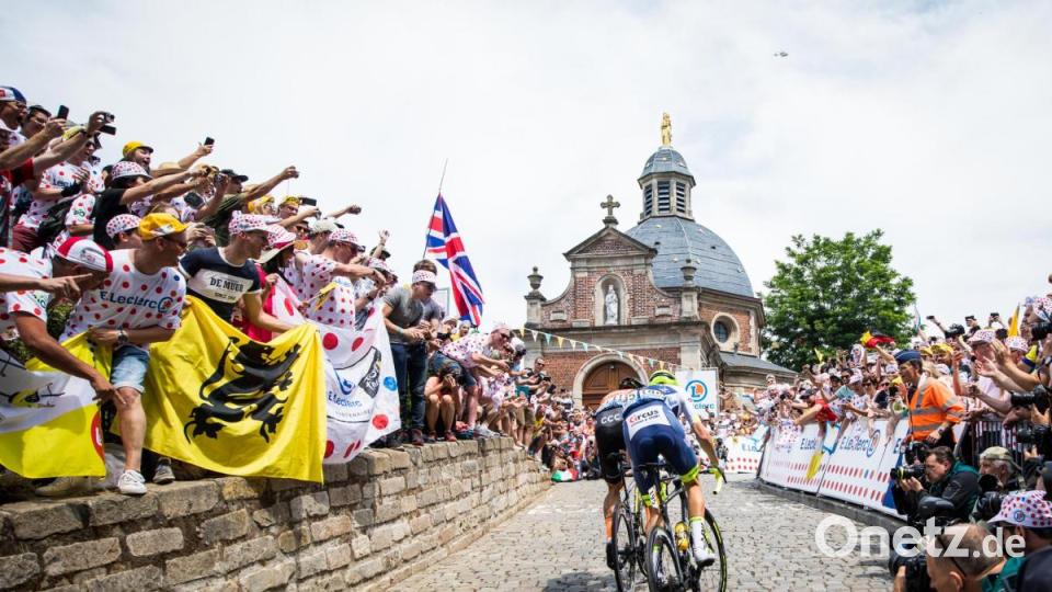 Das Team Wanty-Groupe Gobert auf Cube ädern bei der Tour de France Bild: Leon van Bon/Cube