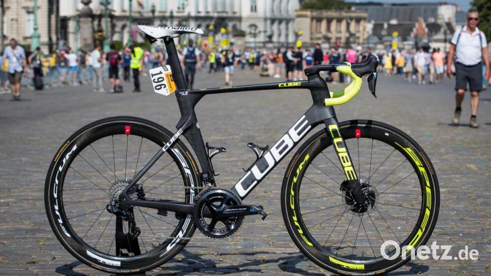 Das Team Wanty-Groupe Gobert auf Cube-Rädern bei der Tour de France Bild: Leon van Bon/Cube