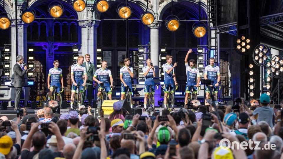 Das Team Wanty-Groupe Gobert auf Cube-Rädern bei der Tour de France Bild: Leon van Bon/Cube