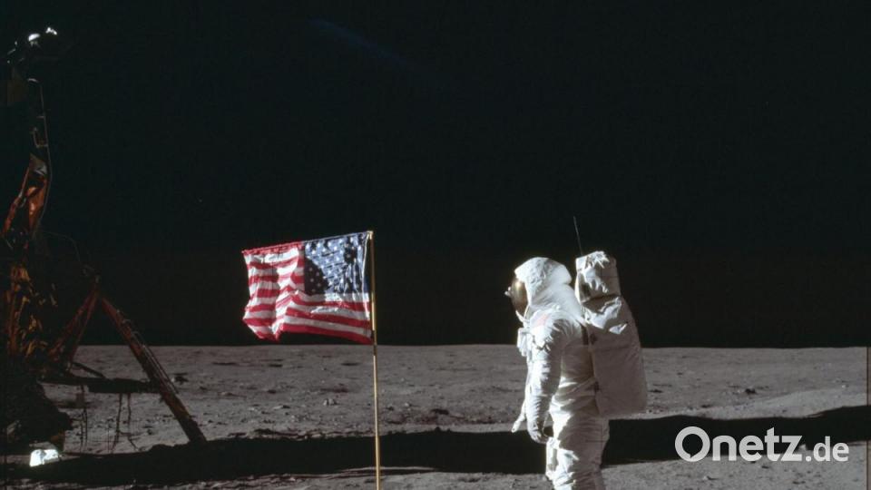 Buzz Aldrin Jr. auf dem Mond: Diese Bilder gingen am 21. Juli 1969 um die Welt. Bild: Neil Armstrong/NASA via AP