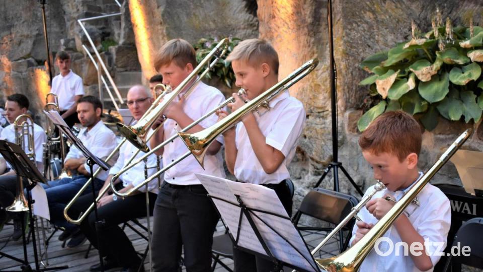 Blasinstrumente gehören zur Sommerserenade genauso wie Trommel und Keyboard. Bild: rgr