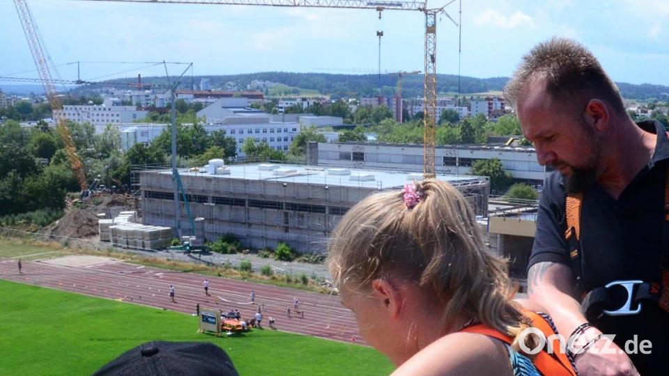 Sieht alles so winzig aus von hier oben. Bild: Kunz