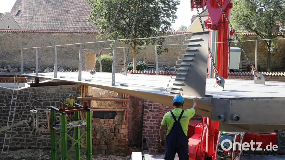 Einhub Pioniersteg Bild: Wolfgang Steinbacher