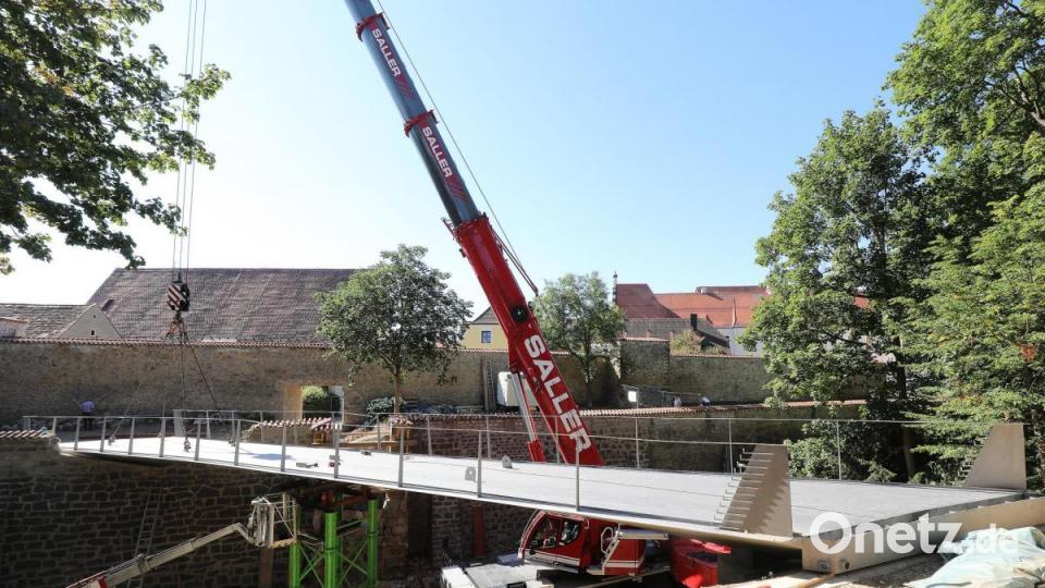 Einhub Pioniersteg Bild: Wolfgang Steinbacher