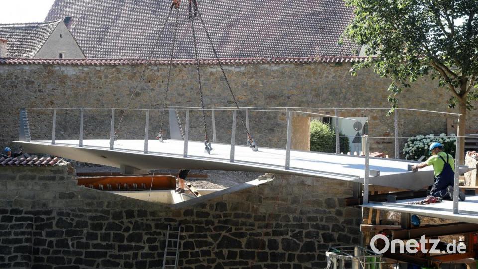 Einhub Pioniersteg Bild: Wolfgang Steinbacher