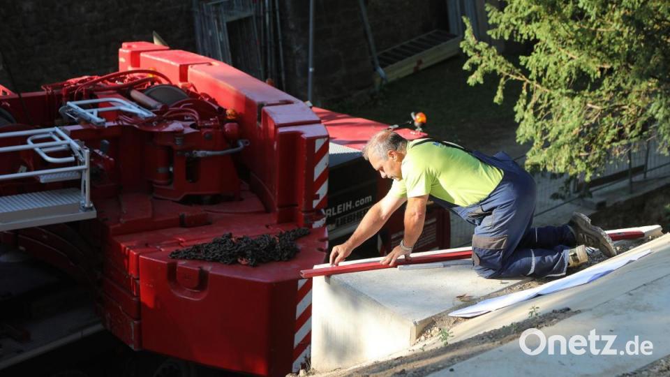 Einhub Pioniersteg Bild: Wolfgang Steinbacher