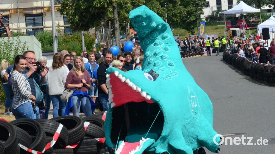 Kam bei der Wahl des schönsten Kistels auf Platz 2: Gretl, das JuZ-Krokodil. Bild: Kunz