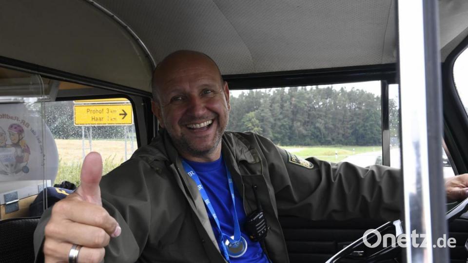 Die 30. BR-Radltour führte am Mittwoch durch den Landkreis Amberg-Sulzbach und stoppte mittags in Amberg. Bild: Petra Hartl