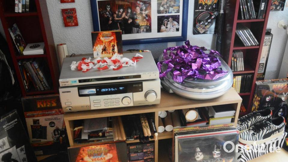 Auf dieser Anlage laufen selbstverständlich ausschließlich Kiss-CDs und -Vinylplatten. Bild: Gabi Schönberger