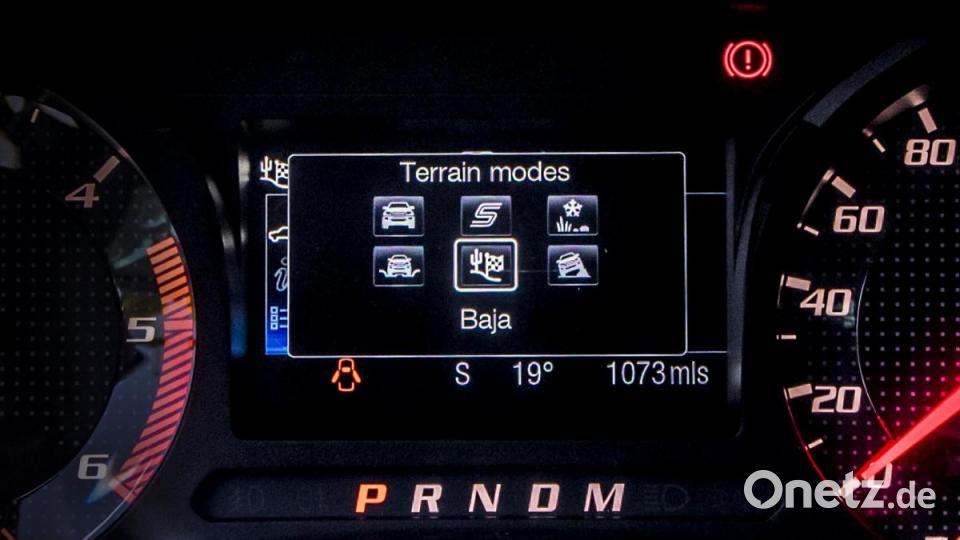 Sechs Fahrmodi beherrscht das Terrain Management System. Bild: Ford