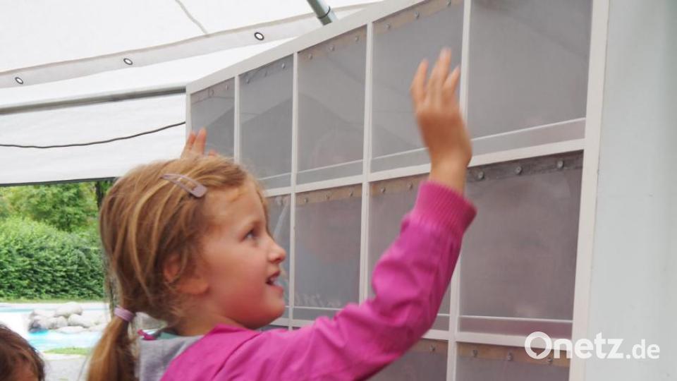 Geschicklichkeit ist an der Touchwall gefragt Bild: krb