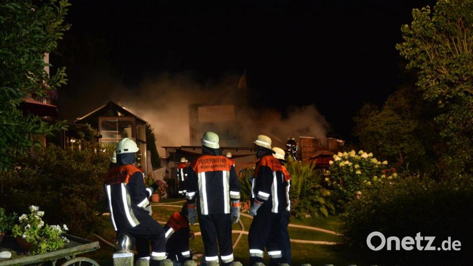 Die Feuerwehren aus der Umgebung waren stark gefordert. Bild: jr