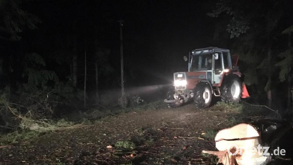 Ein Unwetter wütete am Sonntagabend im Landkreis. Bild: upl