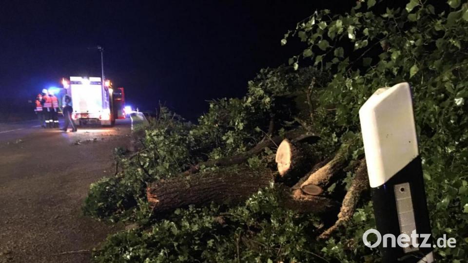 Ein Unwetter wütete am Sonntagabend im Landkreis. Bild: upl