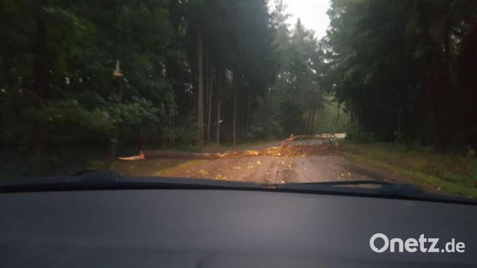 Ein Unwetter ist am Sonntag, 18. August, über die Oberpfalz hinweg gezogen. Unsere Leser haben Fotos geschickt. Bild: Verrückter Feuerwerksnarr