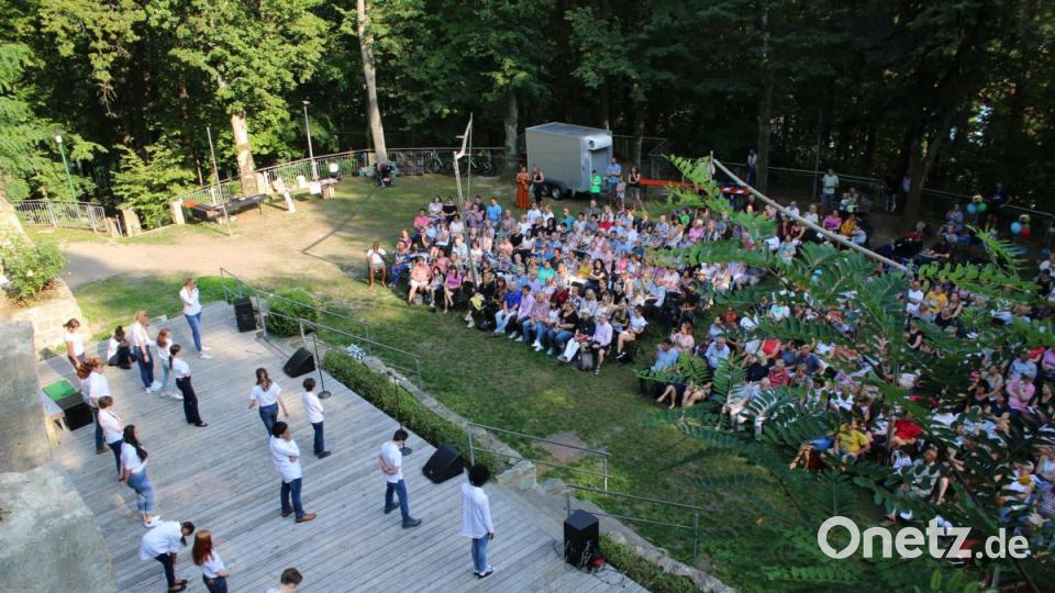 Fast 450 Menschen sahen sich die &quot;Summer on Broadway&quot;-Show auf dem Schönberg an. Bild: sne