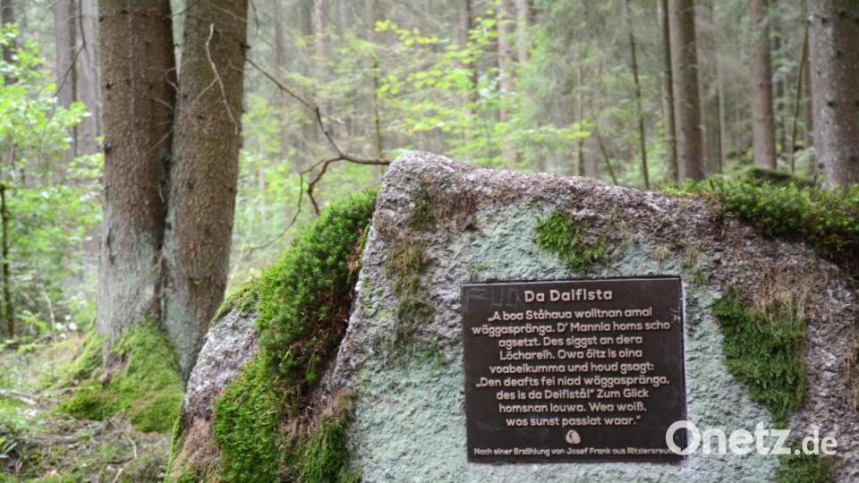 Auf eine Erzählung des Ritzlersreuthers Josef Frank bezieht sich die Sage vom Teufelsstein. Bild: Gabi Schönberger