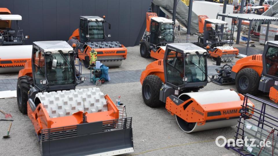 Die Hamm AG präsentiert 34 neue Baumaschinen auf der Messe in München. Bild: lue