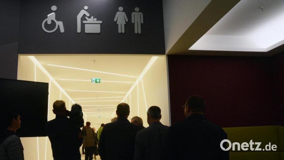 Ein ungewöhnliches Highlight, das das NOC bietet: die Toilettenanlagen im Untergeschoss. Bild: Gabi Schönberger