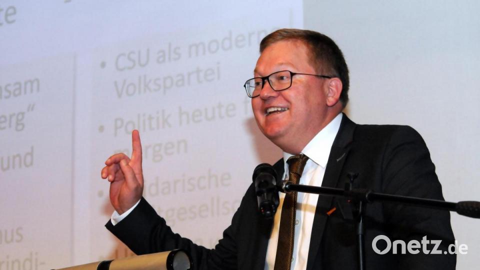 Nominierung von Michael Cerny als OB-Kandidat der Amberger CSU Bild: Stephan Huber