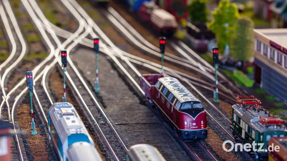 Eine Diesellok im Bahnhof. Bild: Hösamer