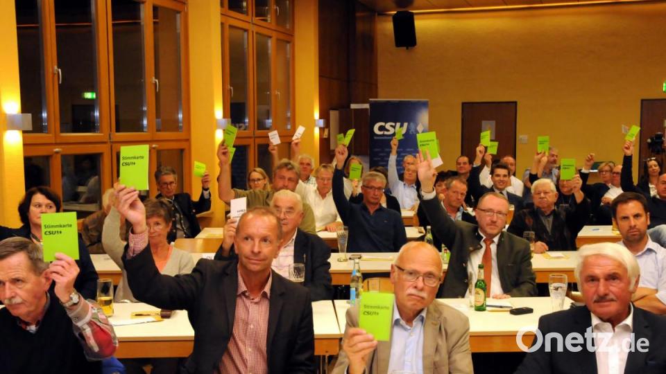 Nominierung von Michael Cerny als OB-Kandidat der Amberger CSU Bild: Stephan Huber