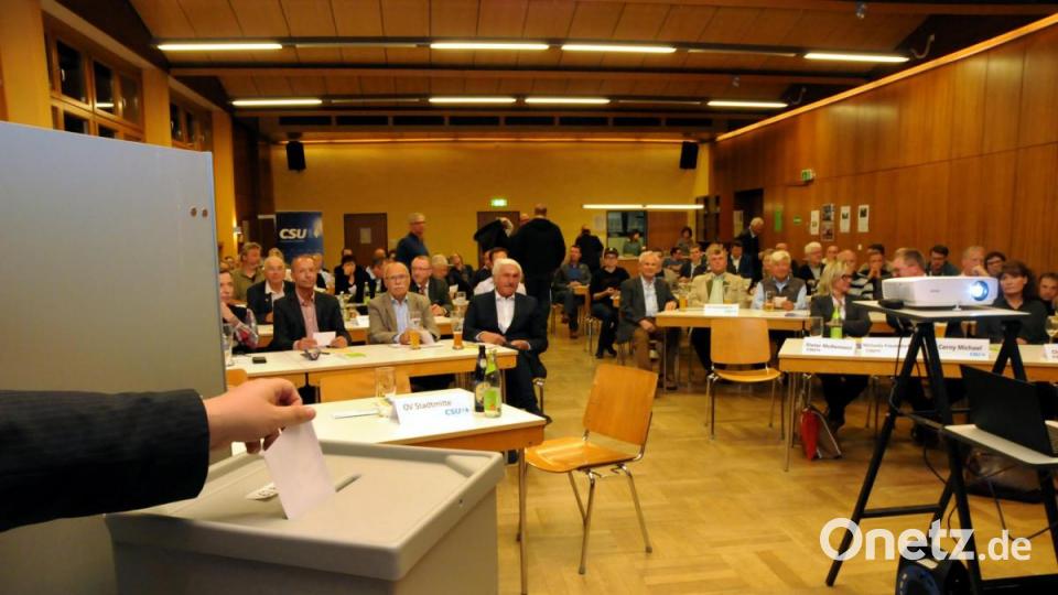Nominierung von Michael Cerny als OB-Kandidat der Amberger CSU Bild: Stephan Huber