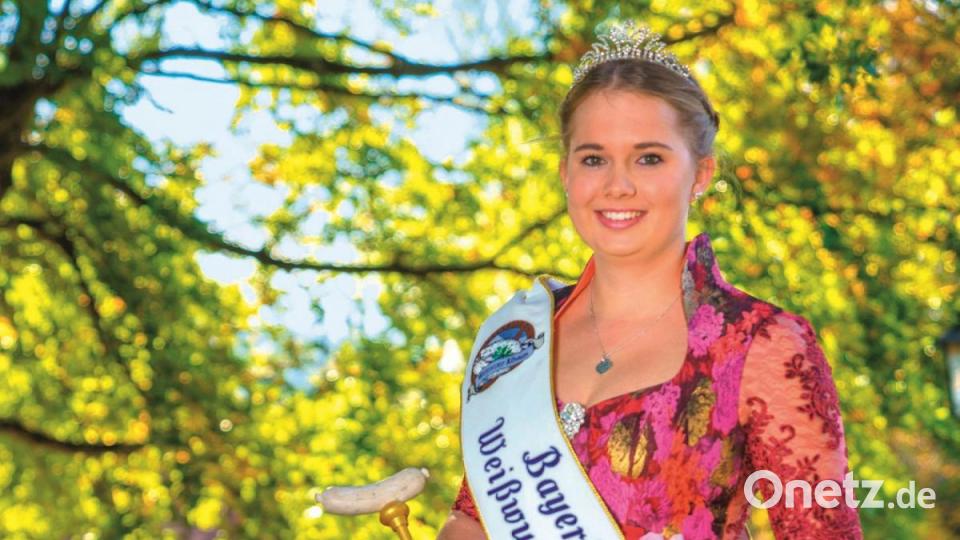 Die scheidende &quot;Bayerische Weißwurstkönigin 2019&quot; Magdalena Heimann aus Grafing bei München. Bild: BTM