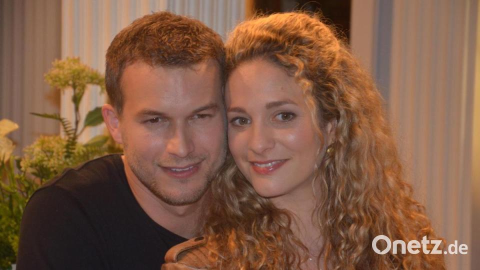 Das neue Traumpaar in "Sturm der Liebe": Léa Wegmann und Florian Frowein. Bild: Kunz