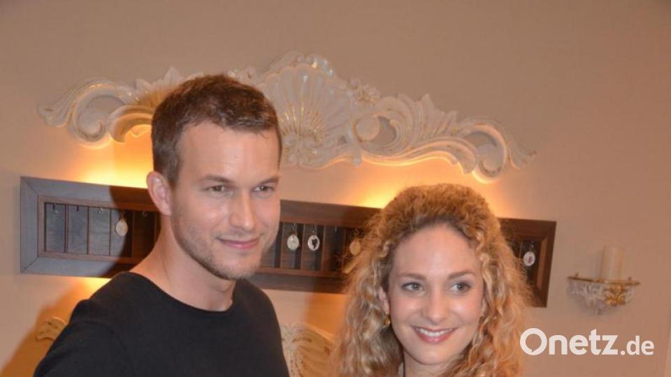 Das neue Traumpaar in "Sturm der Liebe": Léa Wegmann und Florian Frowein. Bild: Kunz