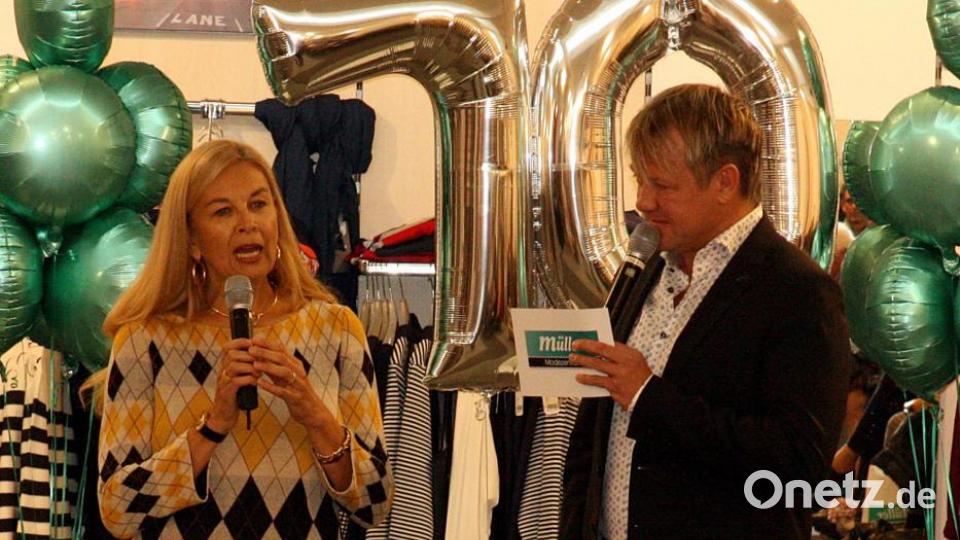 Jürgen Meyer im Gespräch mit Chefin Dagmar Müller. Bild: R. Kreuzer