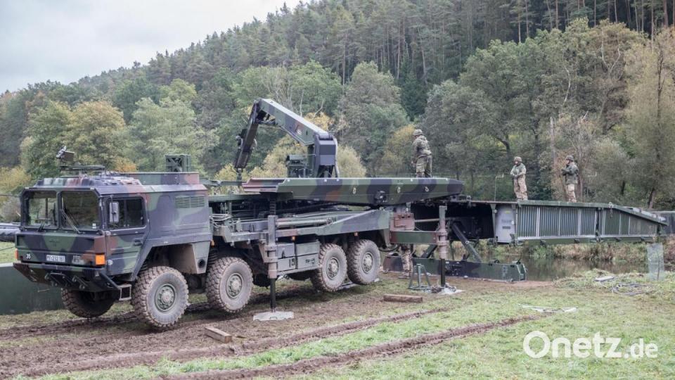 Brigadeübung Panzerbrigade 12 Oberpfalz an der Naab bei Wernberg Bild: hbe