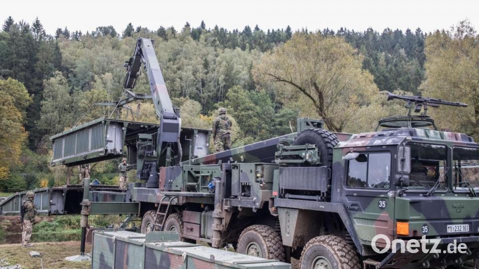 Brigadeübung Panzerbrigade 12 Oberpfalz an der Naab bei Wernberg Bild: hbe