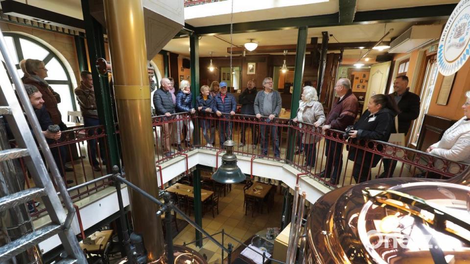 Abstecher in die Schloderer-Brauerei. Bild: Wolfgang Steinbacher