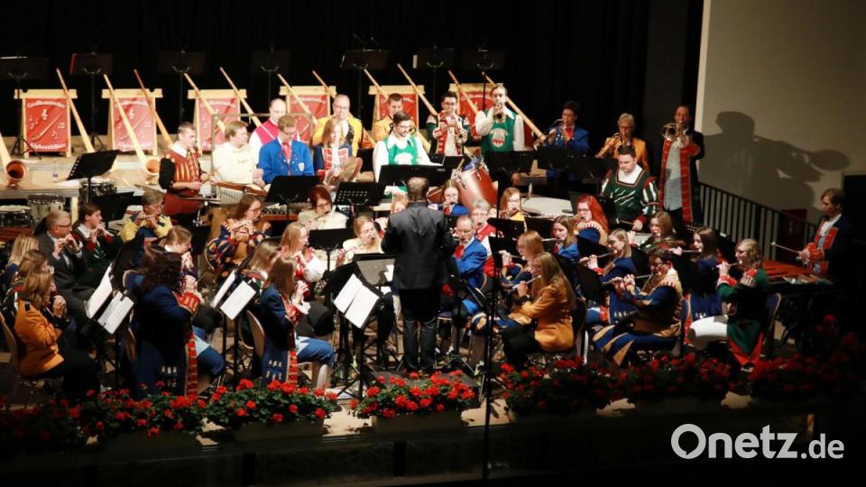 Das Nordbayerische Spielleuteorchester glänzte unter anderem mit Uraufführungen. Bild: njn