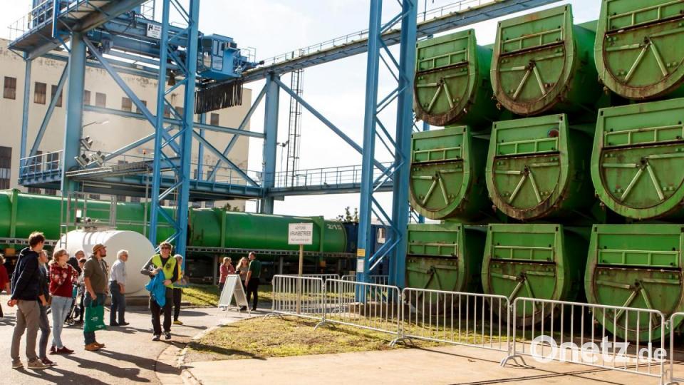 An der Verladestation für die Müllcontainer. Bild: sus