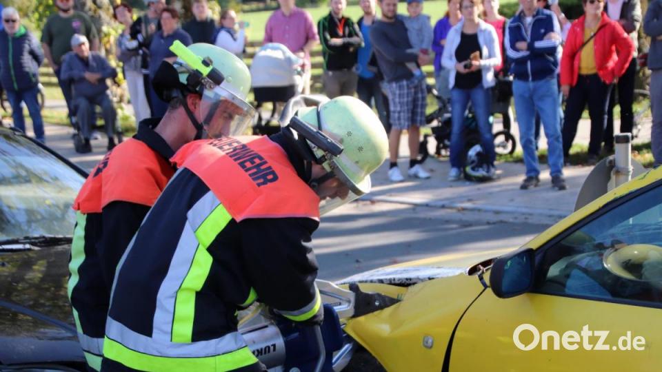 Auch ein Verkehrsunfall gehört zum Übungs-Szenario. Bild: jma