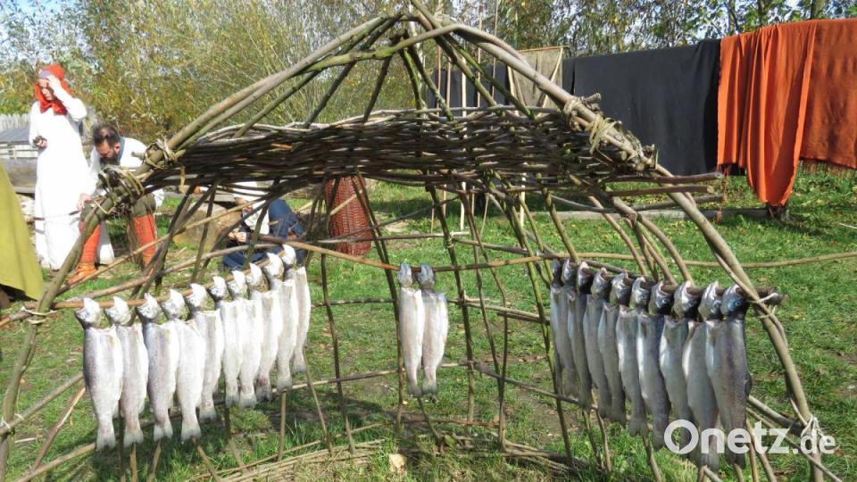 So haben unserer Vorfahren ihren Fischfang einst in der Sonne getrocknet. Bild: ubb