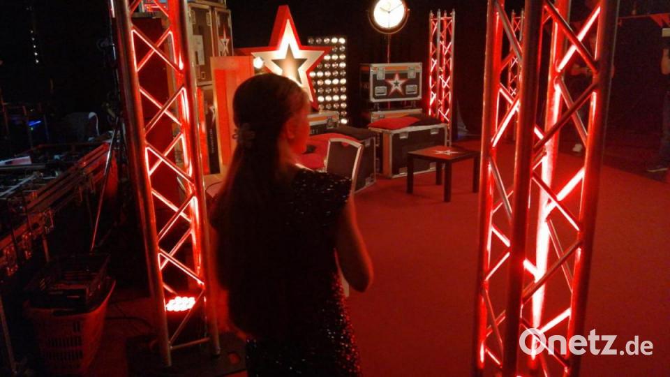 Dascha Klimas hinter den Kulissen bei &quot;Das Supertalent&quot;. Bild: Oleksandr Klimas