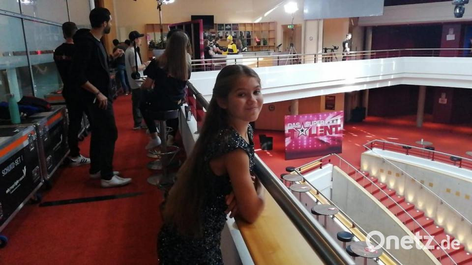 Dascha Klimas hinter den Kulissen bei &quot;Das Supertalent&quot;. Bild: Oleksandr Klimas