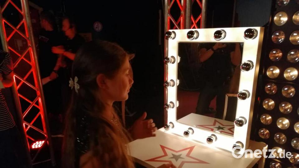 Dascha Klimas hinter den Kulissen bei &quot;Das Supertalent&quot;. Bild: Oleksandr Klimas