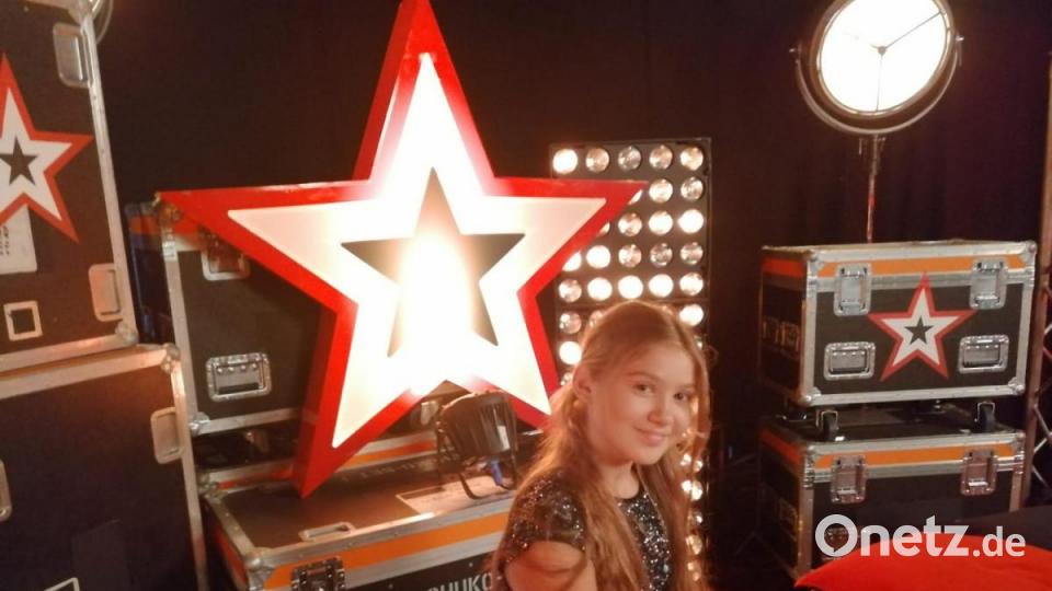 Dascha Klimas hinter den Kulissen bei &quot;Das Supertalent&quot;. Bild: Oleksandr Klimas