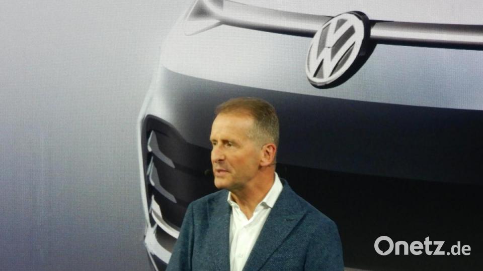 Weltpremiere des VW Golf 8 in der Autostadt in Wolfsburg. Markenvorstand Herbert Diess. Bild: Michael Ascherl